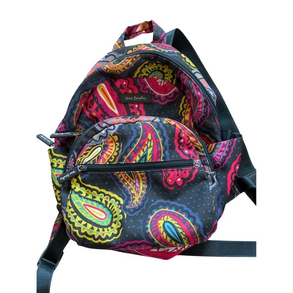 Vera Bradley Backpack‎ Colorful Paisley Pattern Small Travel Bag - Picture 2 of 6